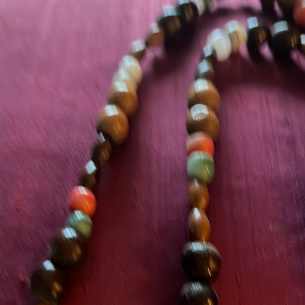 Multicolor Beaded Necklace - Picture 2 of 2